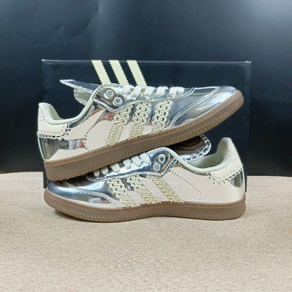 🎈🎄Wales Bonner X Adidas Silver Sambas🎈🎄 - Picture 3 of 6